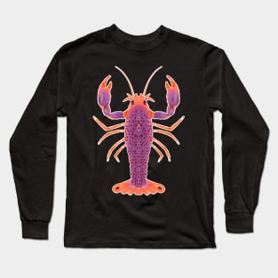 Purple and Orange Reef Lobster Long Sleeve T-Shirt